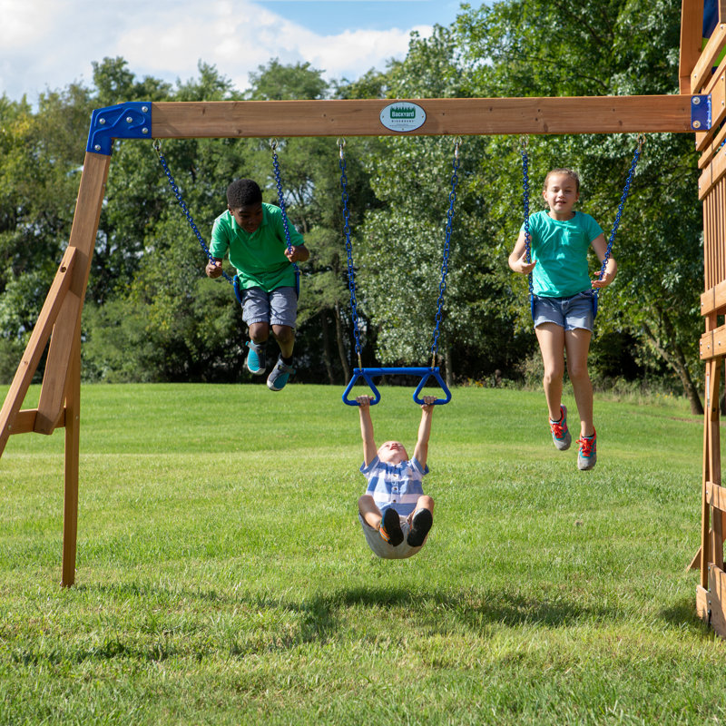 Backyard Discovery Beach Front Wooden Swing Set & Reviews Wayfair
